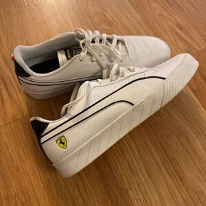 Puma Ferrari White and Black Sneakers
